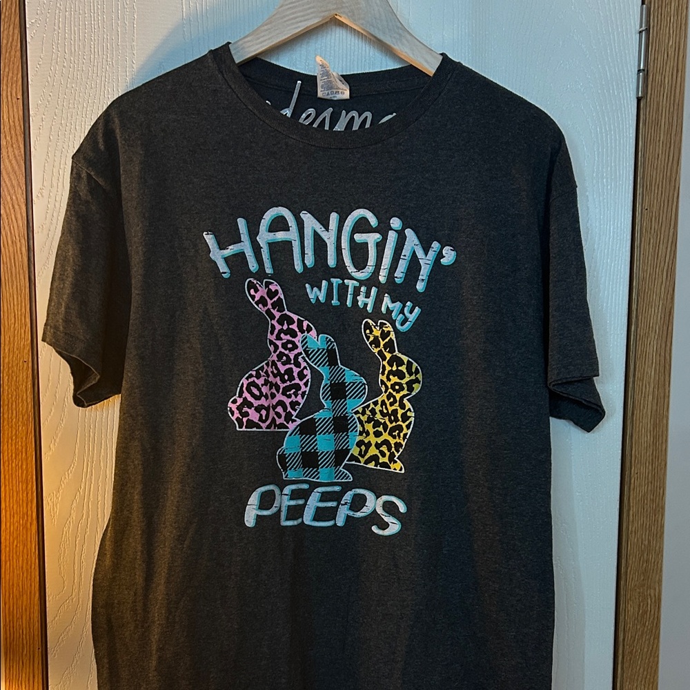Graphic Tee with Bunny Design